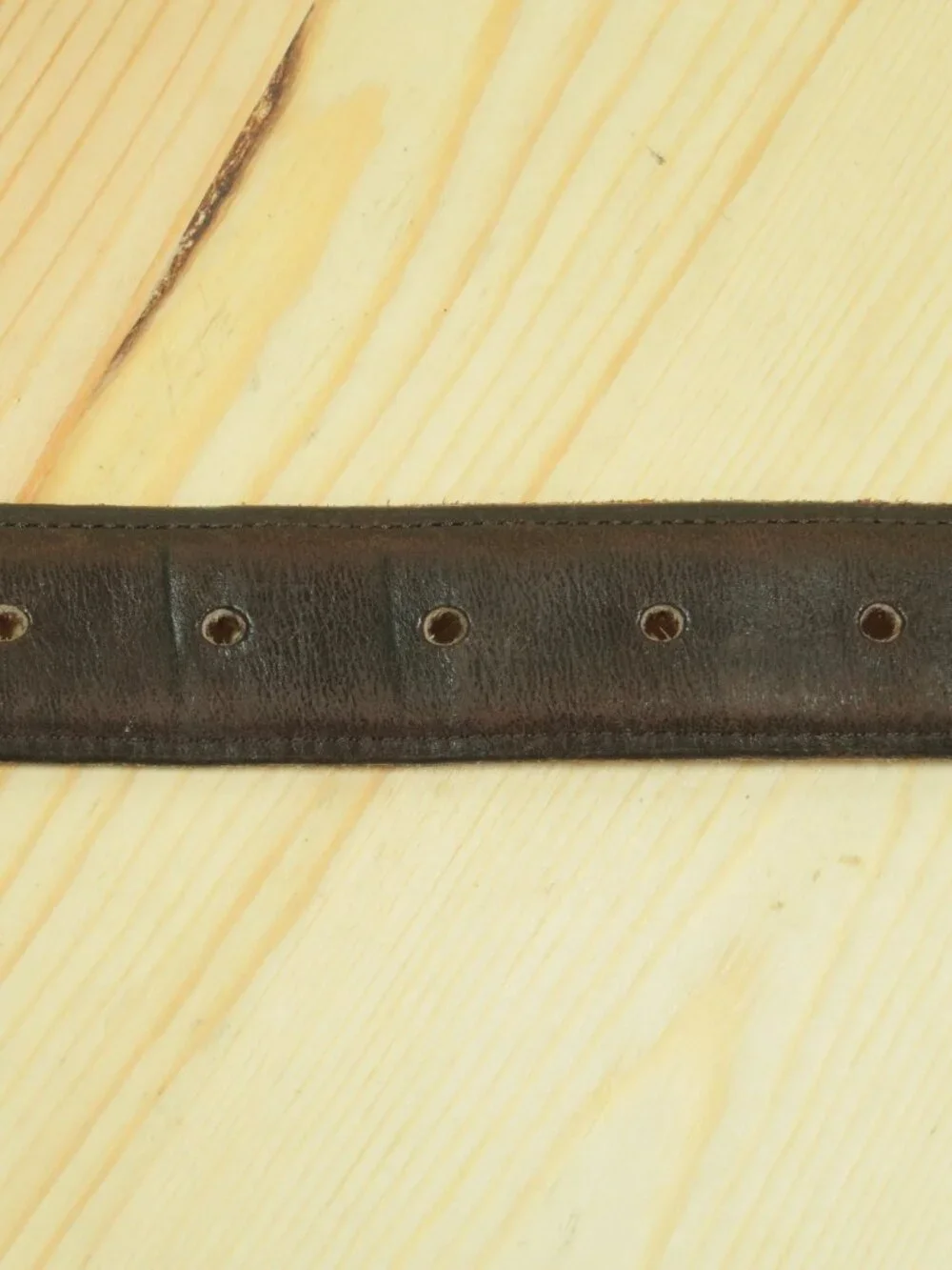 Vintage 80s Coach Glove Tanned Leather Dress Belt Mens 32 Brown Brass Buckle